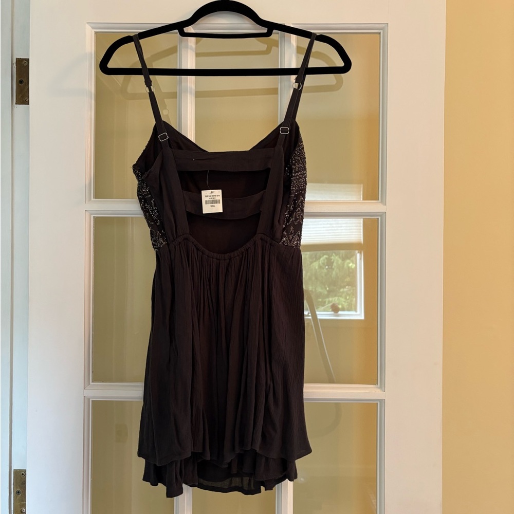 Hollister Black Pleated Asymmetrical Camisole